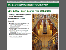 Tablet Screenshot of loncapa.org